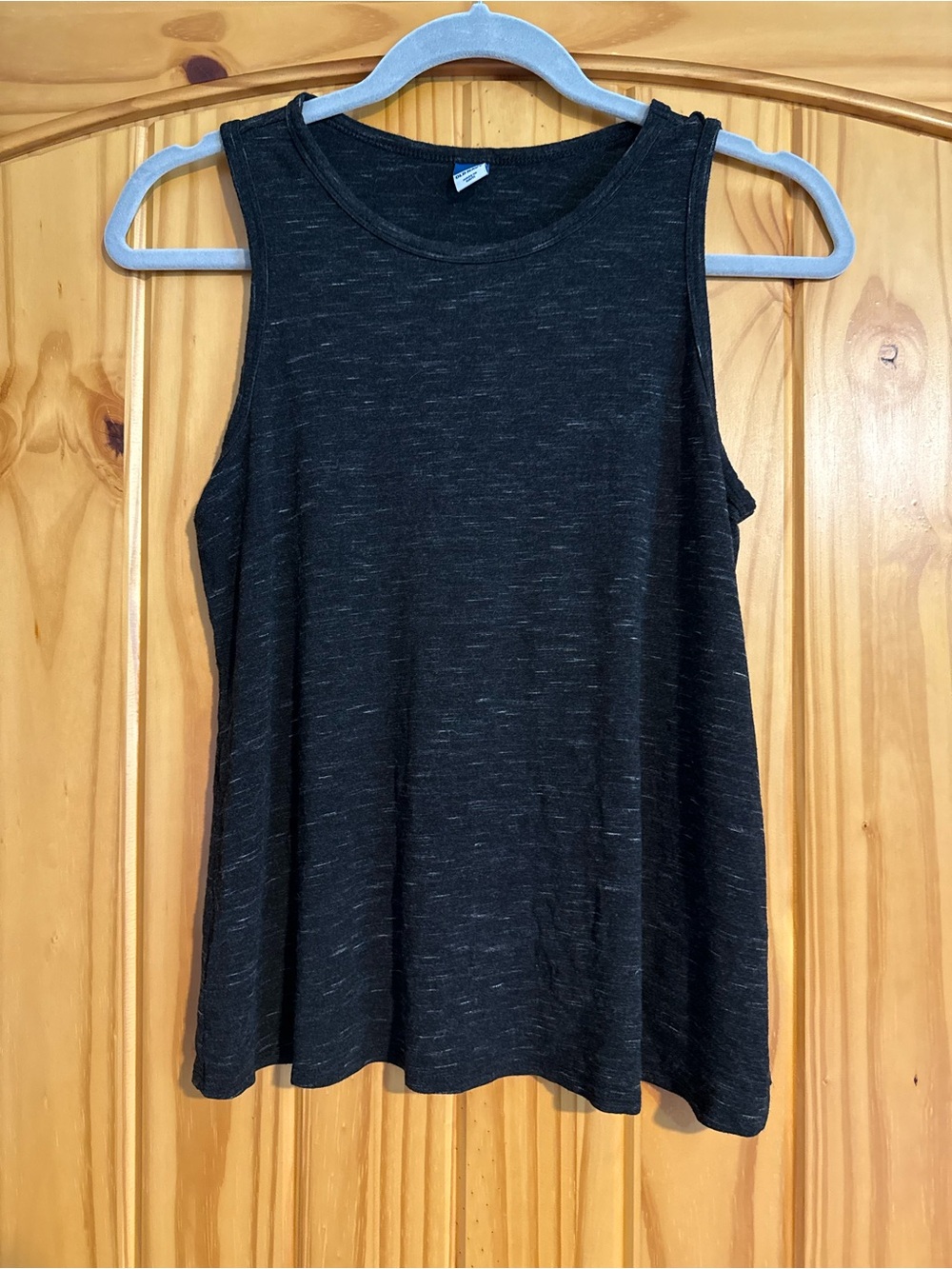 Old Navy Women's Black Heather Sleeveless Tank Top